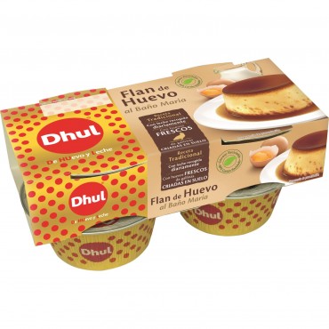 DHUL FLAN OEUF BAIN MARIE 110G X4U.