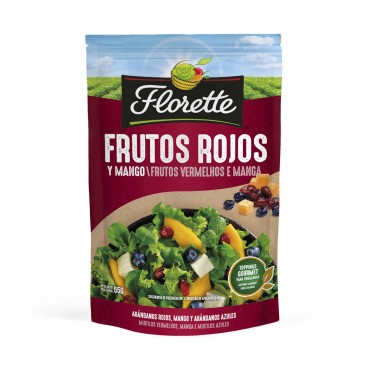 Fruites vermelles i mango per a amanida, 55 g. Florette