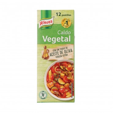 Bouillon de légumes à l'huile d'olive, 12 unités. Knorr