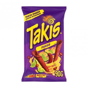 Chips chili et citron vert Takis, 90 g. Takis