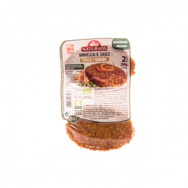 NATURSOY BURGER ESPELTA VERDURA 200G