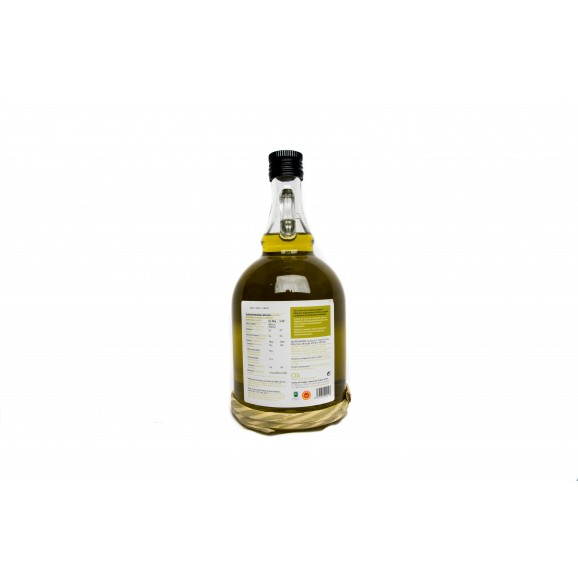 Aceite de oliva virgen extra en cesta de mimbre, 1 l. Oli Rupestre del Cogul