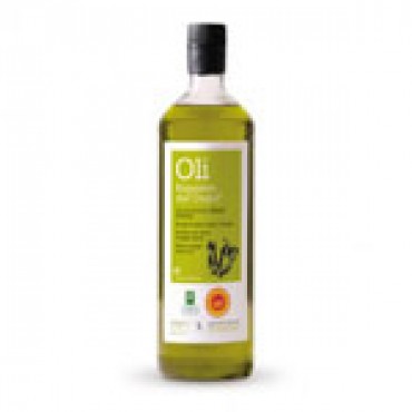 Oli d'oliva verge extra en ampolla de vidre, 750 ml. Oli Rupestre del Cogul