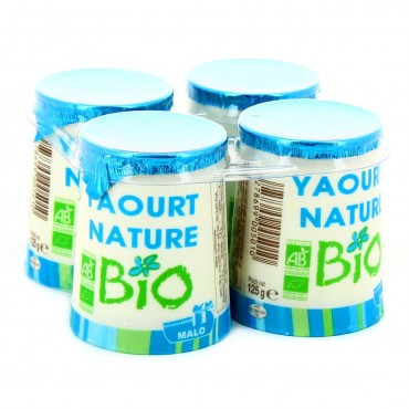 MALO IOGURT NATURAL BIO 125G X 4U.