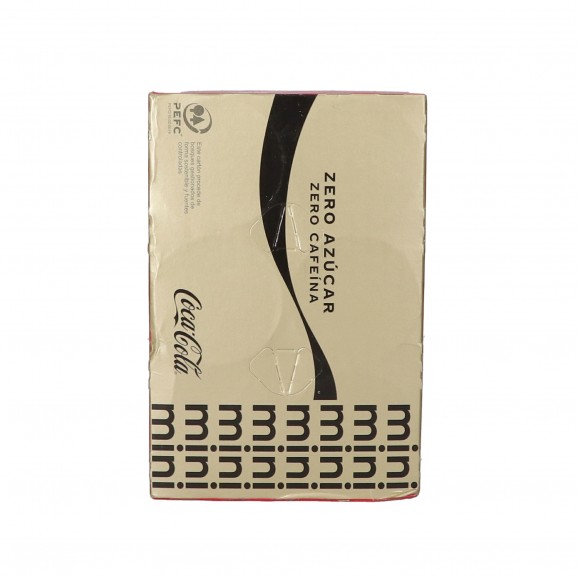 Boisson au cola en canette zéro zéro, 6 unités de 20cl. Coca Cola