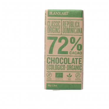 BLANXART NEGRE 72% ECO R.DOMINICANA 75G
