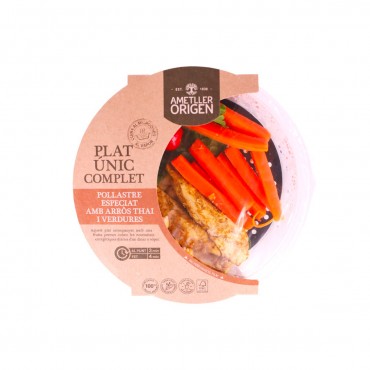 Pollo con arroz tailandés, 380 g. Ametller