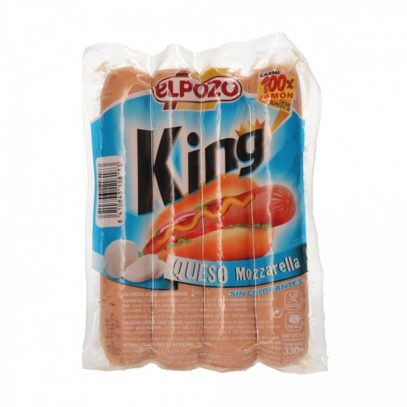 ELPOZO KING SAUCISSES FROMAGE 330G