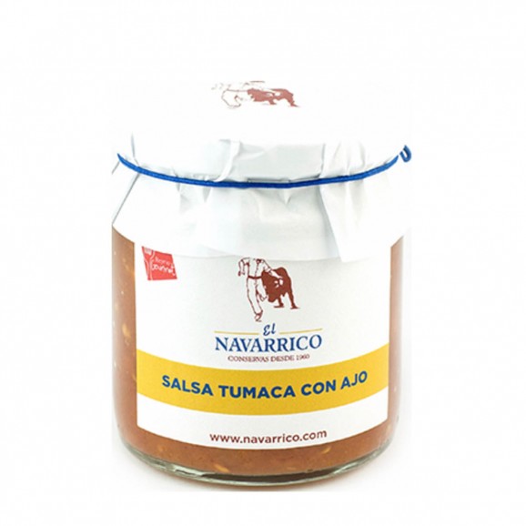 Salsa Tumaca amb all, 230 g. Navarrico