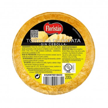 PALACIOS TORTILLA PATATA S/CEBOLLA 200G