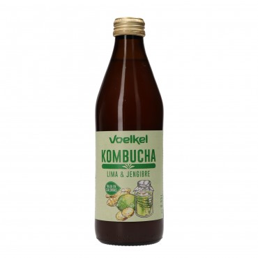 Kombutxa amb llima i gingebre, 330 ml. Voelkel