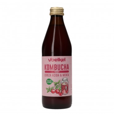 Kombutxa amb cirera i menta, 330 ml. Voelkel