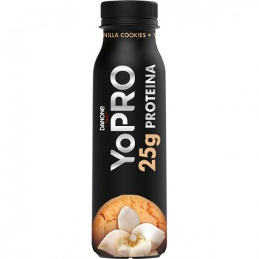 Iogurt líquid de vainilla i cookies Yopro, 300 g. Danone