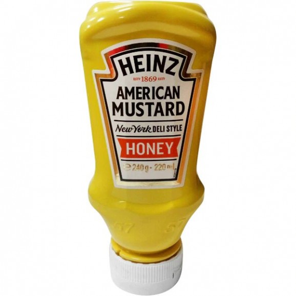 Mostassa americana amb mel, 240 g. Heinz