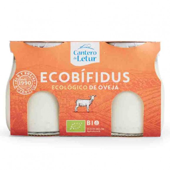 Iogurt de llet d'ovella bífidus BIO, 2 unitats. Cantero de Letur