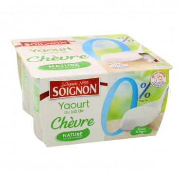 SOIGNON YOGUR CABRA 0% NATURAL 125G X 4U