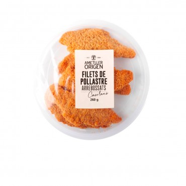 Escalopes de poulet panés, 250 g. Ametller