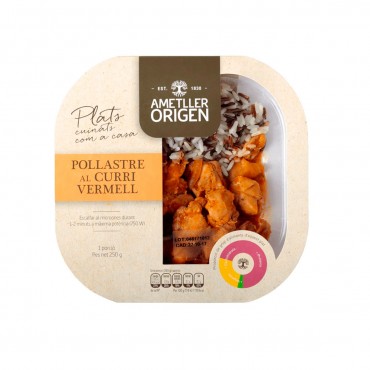 AMETLLER POLLO CURRY ROJO 250G