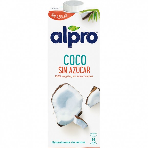 Bebida de coco sin azúcar, 1 l. Alpro