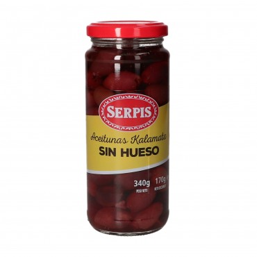 Olives de Kalamata dénoyautées, 170 g. Serpis