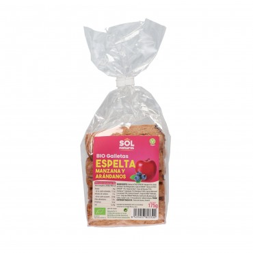 S.NATURAL BISCUITS EPEAUTRE POMME 175G