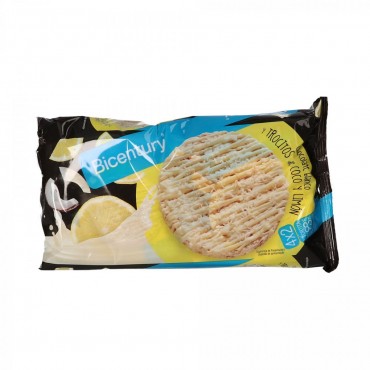 Coquetes d'arròs amb xocolata blanca i trossets de coco i llimona, 8 unitats 138 g. Bicentury