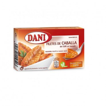 Filets de maquereau à la tomate, 82 g. Dani