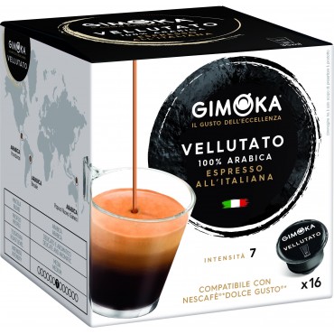 GIMOKA DG ESPRESSO VELLUTATO SUAVE 16U.