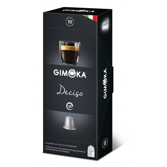 Cafè en càpsules fort, 10 unitats. Gimoka