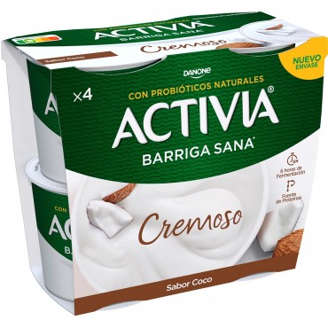 DANONE ACTIVIA CREMOSO COCO 115G X 4U.