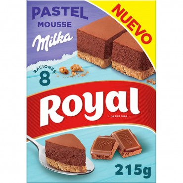 Preparado de pastel de mousse de Milka, 215 g. Royal