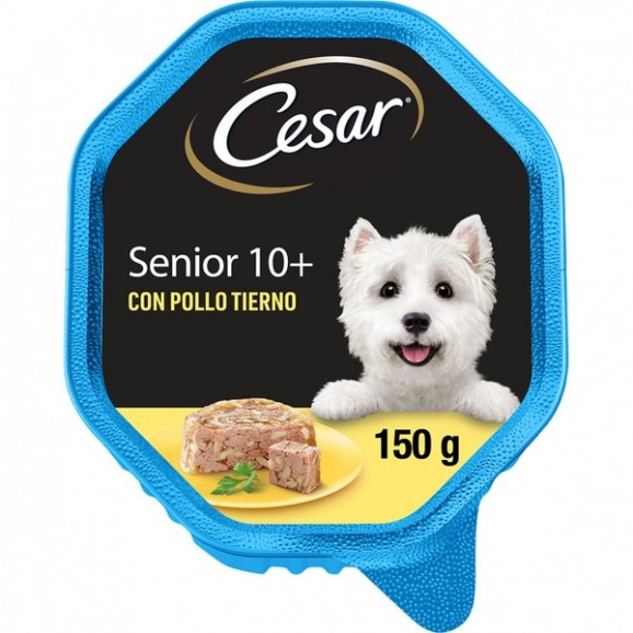 CESAR TARRINA SENIOR POLLO/ARROZ 150G