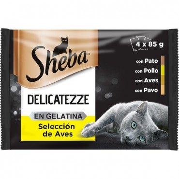 SHEBA AVES EN GELATINA 4X85G