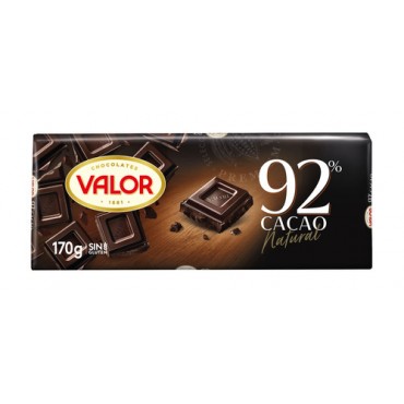 VALOR XOCOLATA NEGRE 92% S/GLUTEN 170G