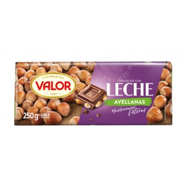 VALOR XOCOLATA LLET AVELLANA 250G
