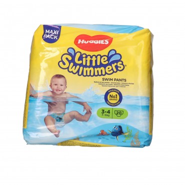 Pañal bañador Little Swimmer 3-4 años, 20 unidades. Huggies