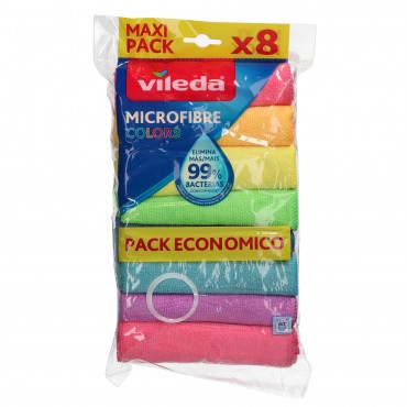 VILEDA BAIETES MICROFIBRES COLORS 8U
