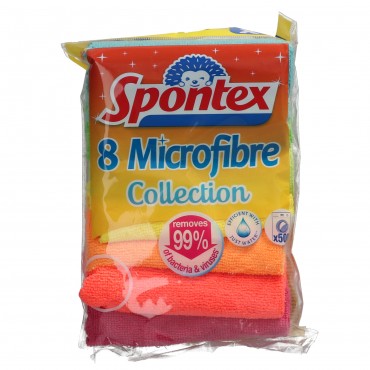 SPONTEX BAIETES MICROFIBRES PACK 8U