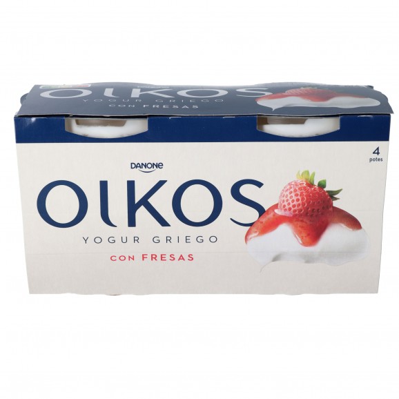 Iogurt de maduixa Oikos, 4 unitats de 110 g. Danone