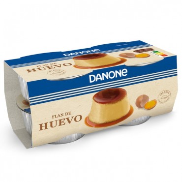 Flan aux ?ufs, 4 unités de 100 g. Danone