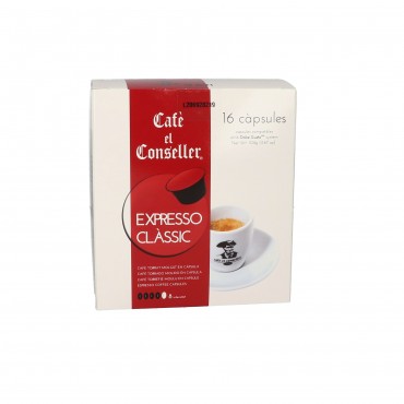 Café expresso en capsules, 16 unités. Conseller