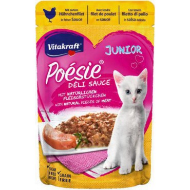 POUCH CARNE DE POLLO 85G GATOS JUNIOR