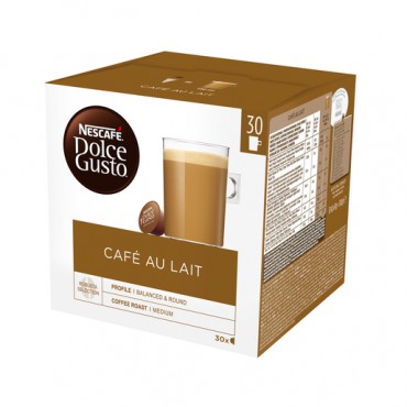 Cafè amb llet en càpsules, 30 unitats. Dolce Gusto