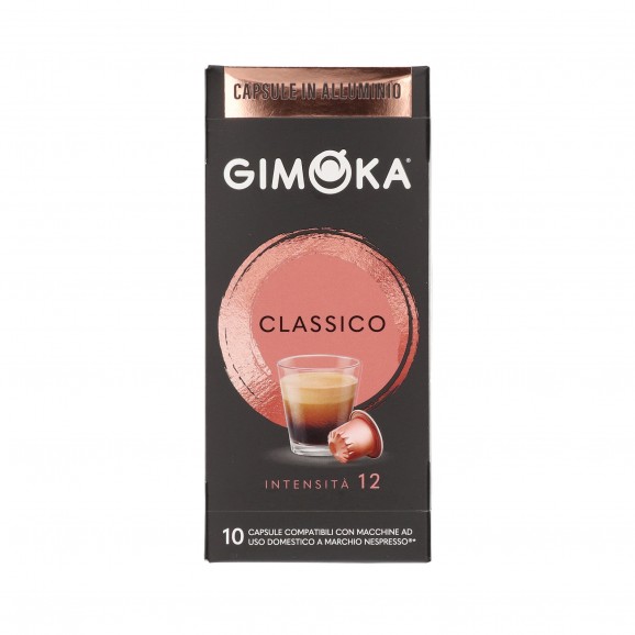 Cafè en càpsules d'alumini clàssic Nespresso, 10 unitats. Gimoka