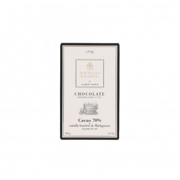 JOLONCH-ADRIA TR.NOIR 70% VANILLE 100G