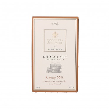 JOLONCH-ADRIA TR.NOIR 55% CANNELLE 100G