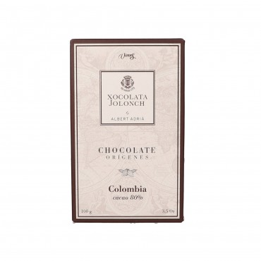 JOLONCH-ADRIA ORIGINE 80% COLOMBIE 100G