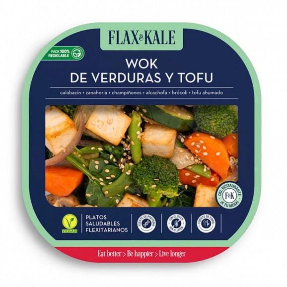 Wok de verdures i tofu, 275 g. Flax & Kale