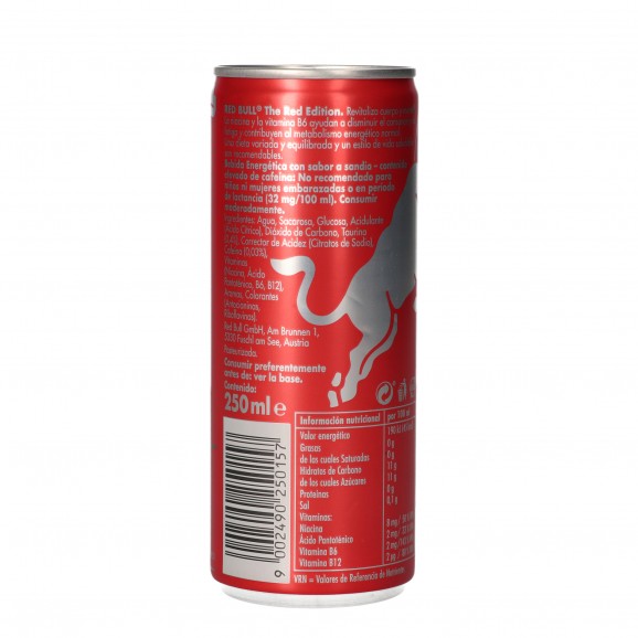 Refresco energético de sandía Red Edition, 25 cl. Red Bull