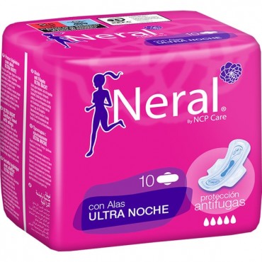 NERAL SERVIETTE AILETTES ULTRA NUIT 10U.